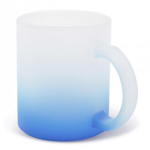  Cană (cană) din sticlă cu fund colorat. Photo 2